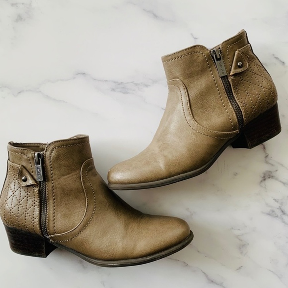 Unisa Taupe Brown Grey Zip Up Ankle Boots …